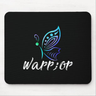 Semicolon Butterfly Shirt - Suicide Prevention Awa Mouse Pad