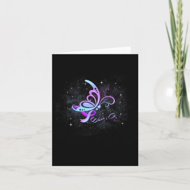 Semicolon Butterfly - Suicide Prevention Awareness Card (Front)