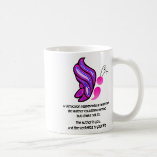 Semicolon Butterfly Suicide Prevention Awareness Coffee Mug