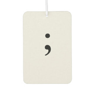 Semicolon Car Air Freshener