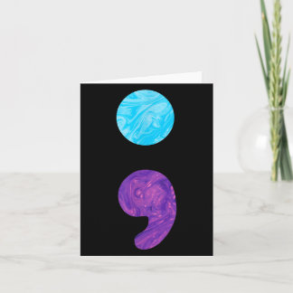 Semicolon depression prevention awareness week card
