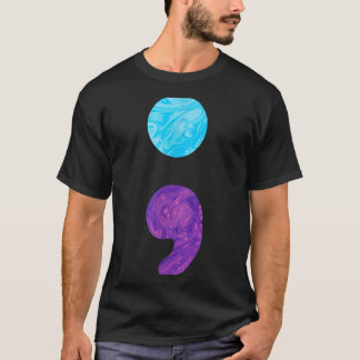Semicolon depression prevention awareness week T-Shirt