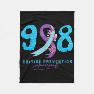 Semicolon Depression Suicide Prevention Awareness Fleece Blanket