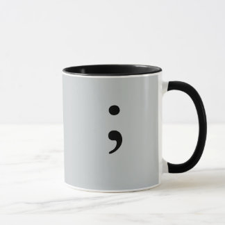 Semicolon (Grey) Mug