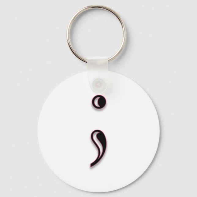 Semicolon Key chain (Front)