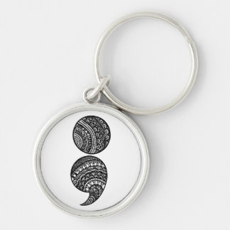 semicolon key ring