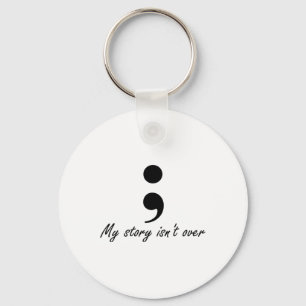 Semicolon  key ring