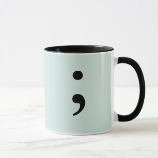 Semicolon (Light Teal) Mug