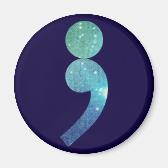 Semicolon Magnet (Front)