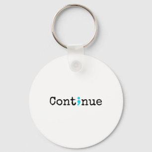 Semicolon Mental Health & Suicide Prevention A Key Ring