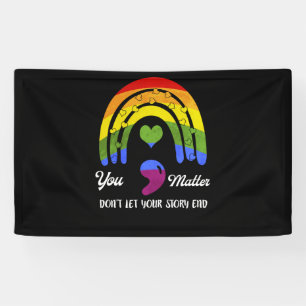 Semicolon Mental Health Awareness Don't Let Your Banner