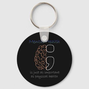 Semicolon Mental Health Awareness Mental Health Nu Key Ring