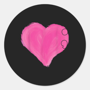 Semicolon Mental Health Awareness Month Warrior Re Classic Round Sticker