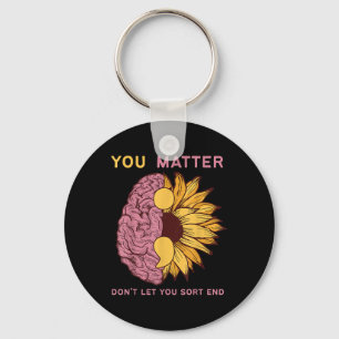 Semicolon Mental Health Awareness Month Warrior Re Key Ring