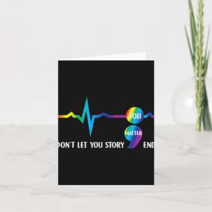 Semicolon Mental Health Awareness Suicide Preventi Card