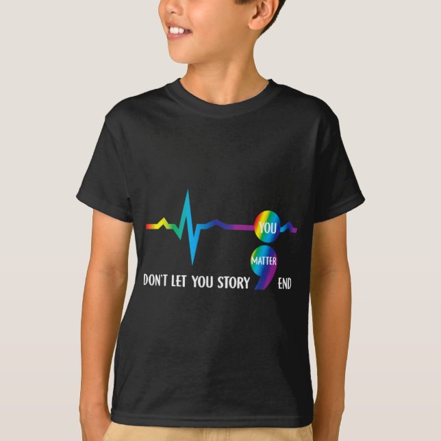 Semicolon Mental Health Awareness Suicide Preventi T-Shirt (Front)