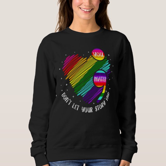 Semicolon Mental Health Awareness Sweatshirt (Front)