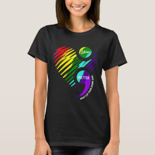 Semicolon Mental Health Awareness T-Shirt