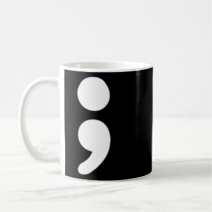 Semicolon Mental Health Problems Awareness Month Coffee Mug