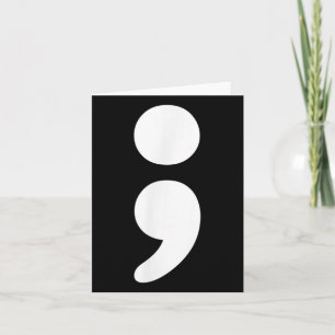 Semicolon Mental Health S Awareness Month Card