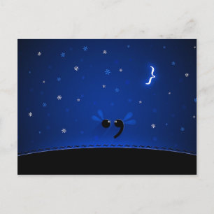 Semicolon Postcard