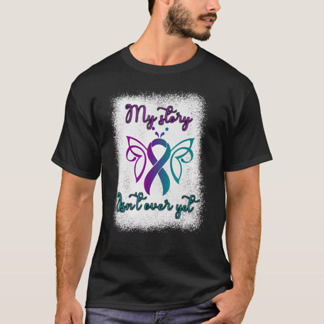 Semicolon Project Butterfly Depression Awareness M T-Shirt (Front)
