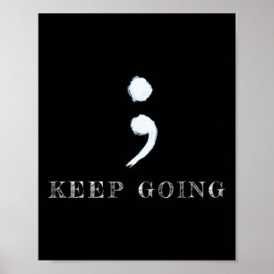 Semicolon Project Mental Health Awareness Poster