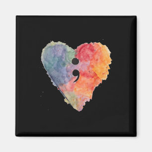 Semicolon Project Mental Health Awareness T Shirt Magnet