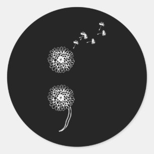 Semicolon Project Suicide Prevention Blowbyll Dand Classic Round Sticker