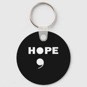 Semicolon Suicide Awareness For A Mental Supporter Key Ring