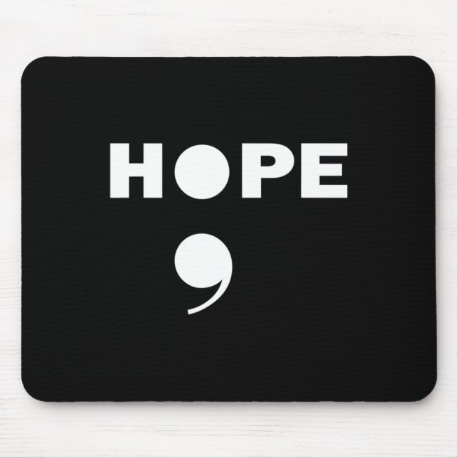 Semicolon Suicide Awareness For A Mental Supporter Mouse Pad (Front)