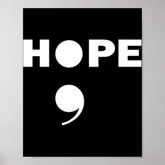 Semicolon Suicide Awareness For A Mental Supporter Poster (Front)