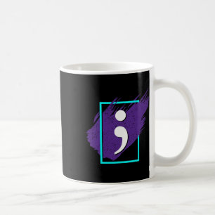 Semicolon Suicide Awareness Men Gift  Coffee Mug