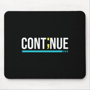Semicolon Suicide Awareness Men Women Gift Mouse Pad