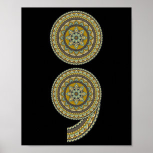 Semicolon Suicide Prevention Awareness Gift Poster