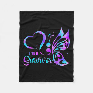 Semicolon Suicide Prevention Awareness - Kids Girl Fleece Blanket