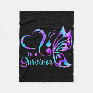 Semicolon Suicide Prevention Awareness - Kids Girl Fleece Blanket