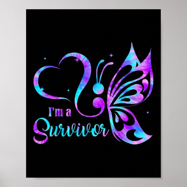 Semicolon Suicide Prevention Awareness - Kids Girl Poster (Front)