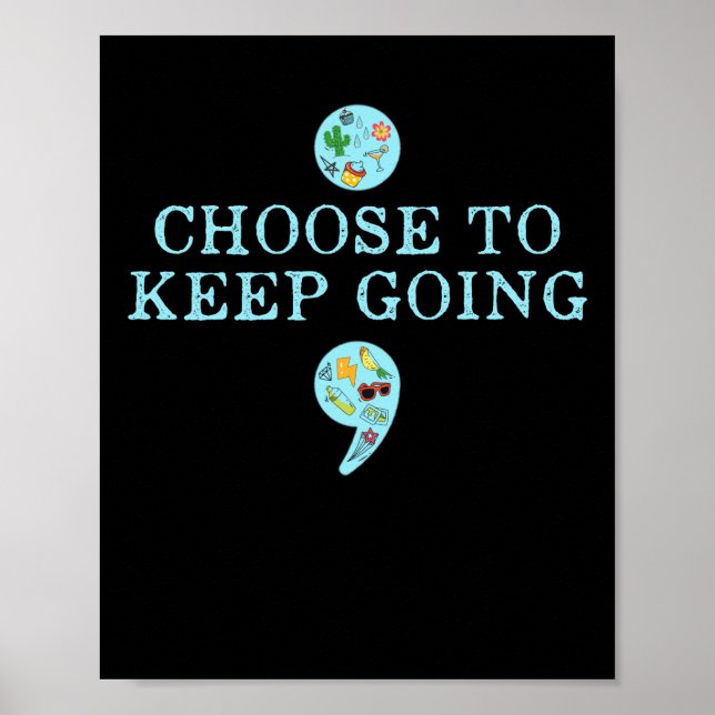 Semicolon Suicide Prevention Awareness Poster (Front)