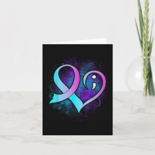 Semicolon Suicide Prevention Shirt Mental Health A Card
