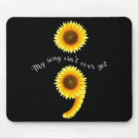 Semicolon Sunflowe Spreading Mental Health Awarene