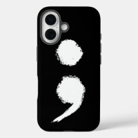 Semicolon symbol Mental Health Awareness Month