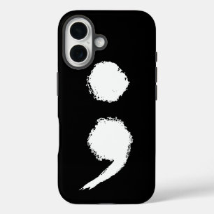 Semicolon symbol Mental Health Awareness Month iPhone 16 Case