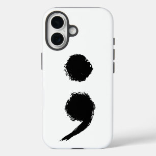 Semicolon symbol Mental Health Awareness Month iPhone 16 Case