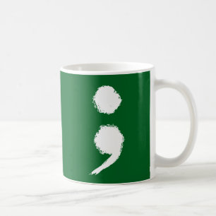 Semicolon symbol Mental Health Awareness Month Coffee Mug