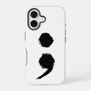 Semicolon symbol Mental Health Awareness Month iPhone 16 Case