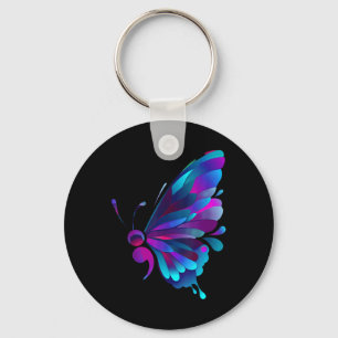 Semicolon Symbol Mental Health Suicide Prevention Key Ring