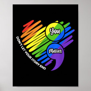 Semikolon Lgbtq Suicide Prevention For Mental Heal Poster