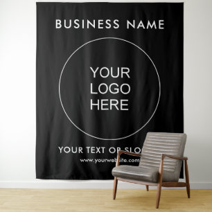 Seminar Event Party Company Logo Business Backdrop Tapestry