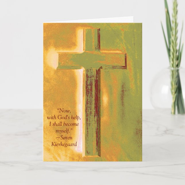 Seminary Kierkegard Quote Graduation Card (Front)